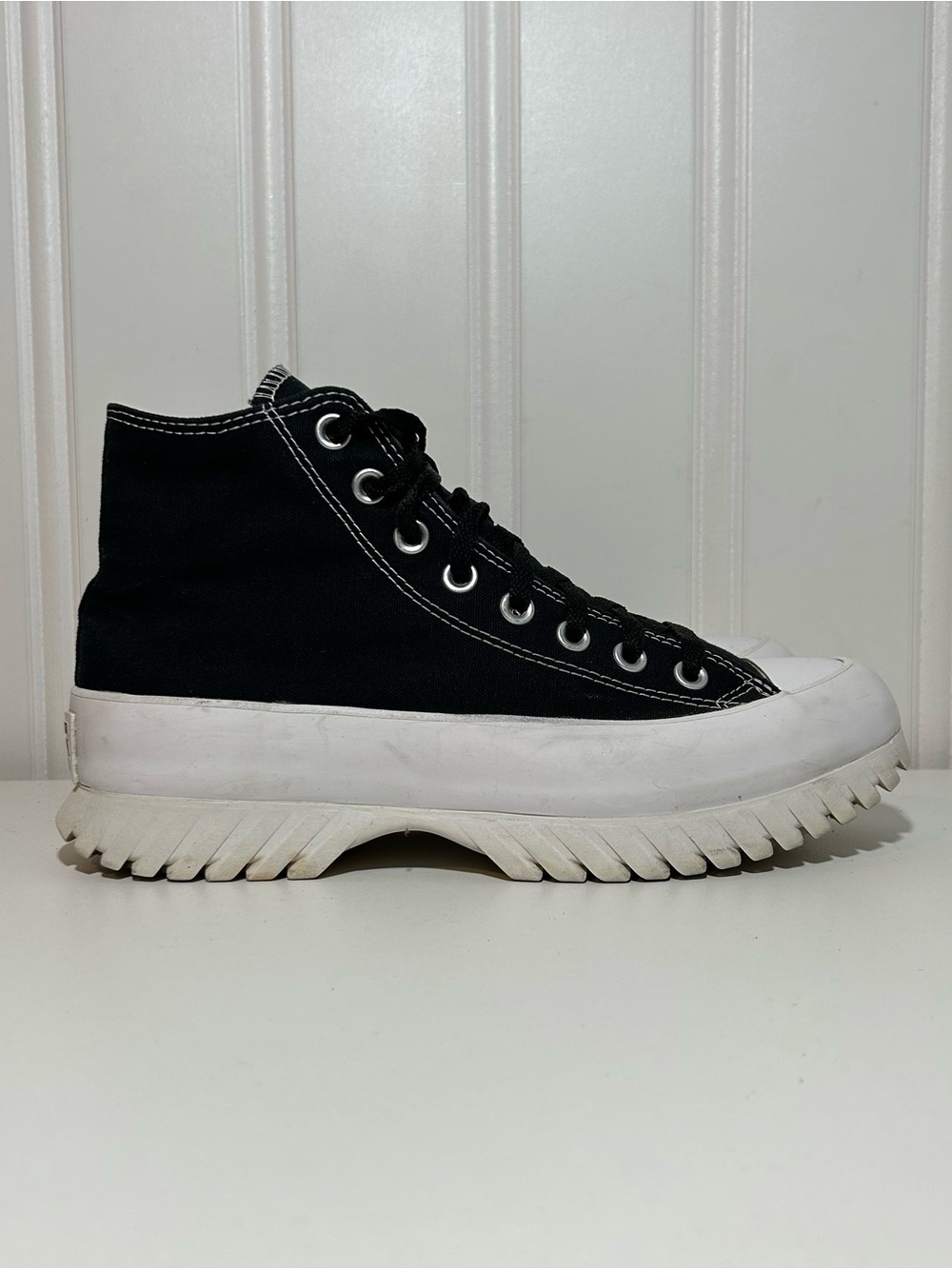 Converse ctas hi lift lugged 2.0 Black High-Top Canvas Platform Sneaker